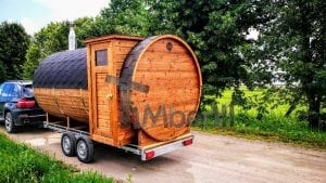 Mobile Outdoor Sauna With Dressing Room Harvia Wood Burner (5)