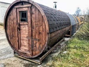 Barrel outdoor sauna 3
