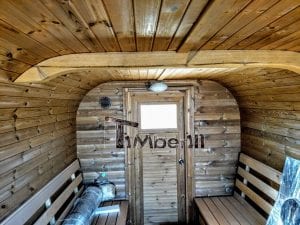Mobile Rectangular Outdoor Sauna On Wheels Trailer (14)