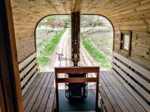 Mobile Rectangular Outdoor Sauna On Wheels Trailer (34)