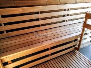 Mobile Rectangular Outdoor Sauna On Wheels Trailer (45)