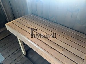 Oval Wooden Outdoor Sauna (17)