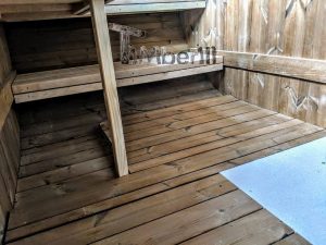 Oval Wooden Outdoor Sauna (21)