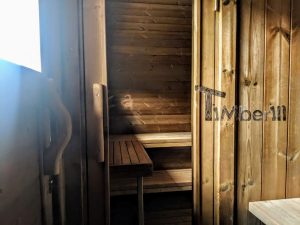 Oval Wooden Outdoor Sauna (7)