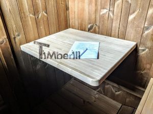 Oval Wooden Outdoor Sauna (9)