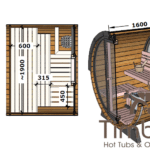 Outdoor sauna small mini for 2 4 persons 2