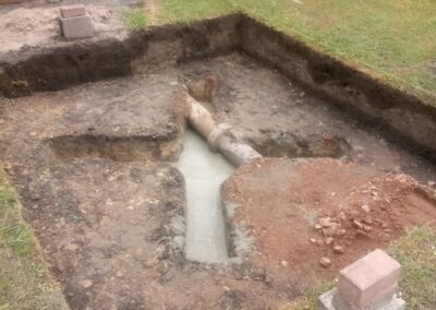 Preparing the base for a hot tub concrete (1)