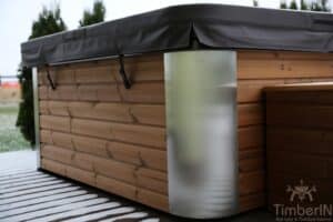 Kwadratowa akrylowa duża wanna spa z hydromasażem (47)