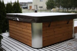 Kwadratowa akrylowa duża wanna spa z hydromasażem (6)