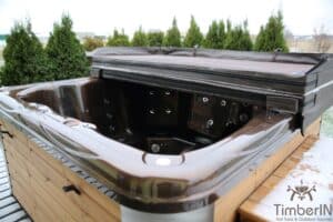 Kwadratowa akrylowa duża wanna spa z hydromasażem (61)